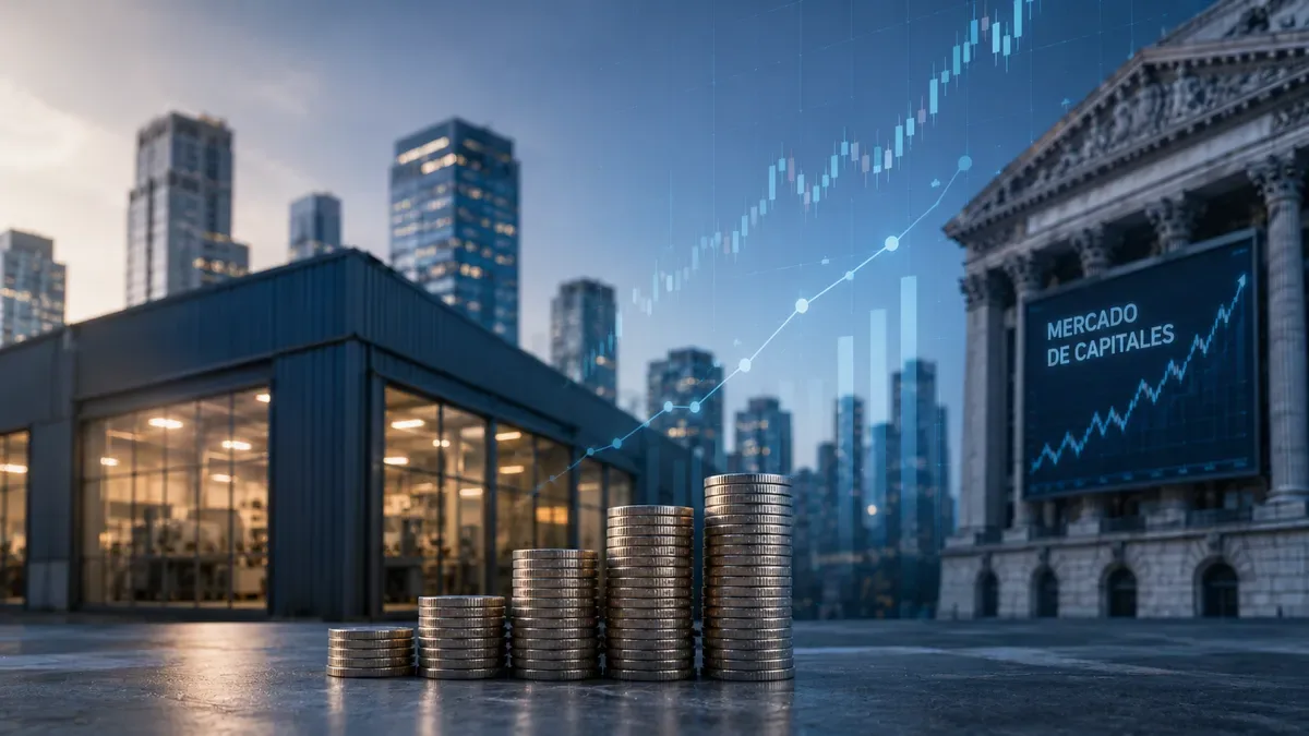 Gráfico comparativo de tasas de financiamiento para pymes en el mercado de capitales argentino