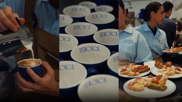 Local de Heroica Panadería recién inaugurado en Palermo con vidriera de productos artesanales